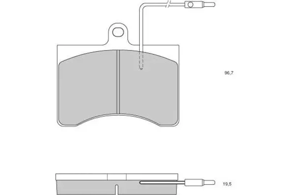 Brake Pad Set, disc brake (12-0094)