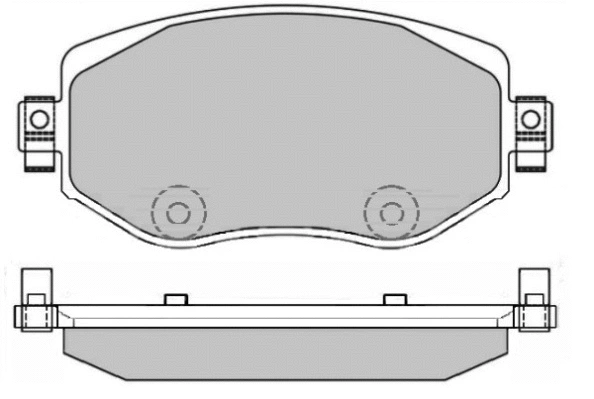 Brake Pad Set, disc brake (12-1693)