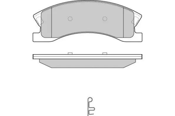 Brake Pad Set, disc brake (12-1269)
