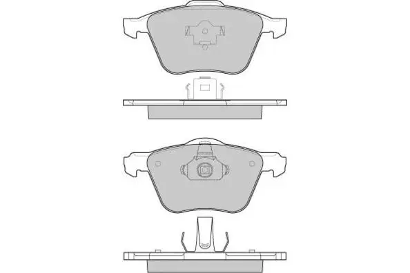 Brake Pad Set, disc brake (12-1187)
