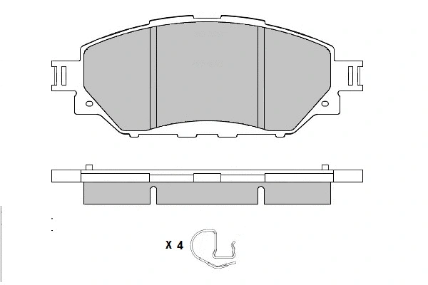 Brake Pad Set, disc brake (12-1731)