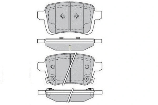 Brake Pad Set, disc brake (12-1638)