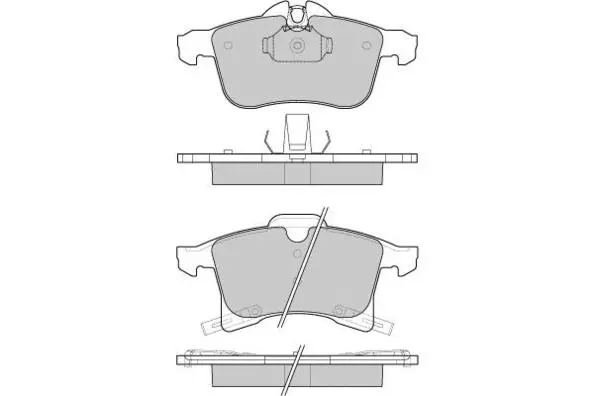 Brake Pad Set, disc brake (12-1093)