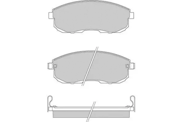 Brake Pad Set, disc brake (12-0443)