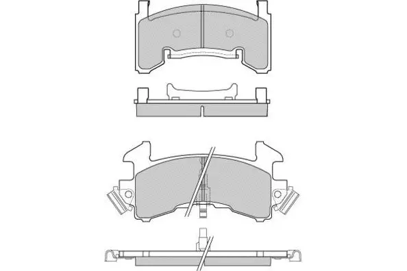 Brake Pad Set, disc brake (12-0796)