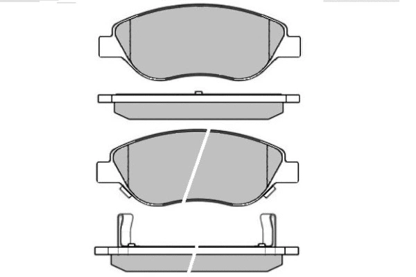 Brake Pad Set, disc brake (12-1644)