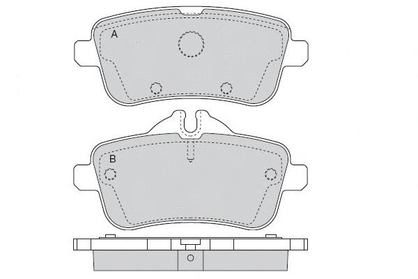 Brake Pad Set, disc brake (12-1539)