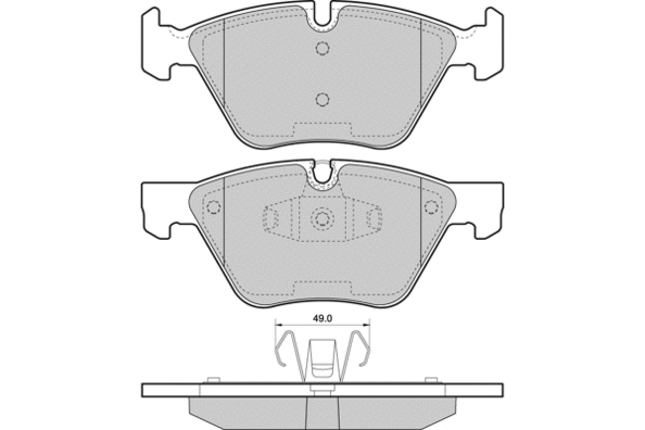 Brake Pad Set, disc brake (12-1479)