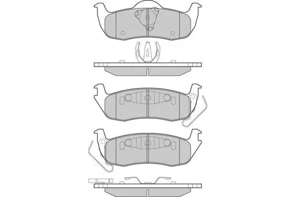 Brake Pad Set, disc brake (12-1239)