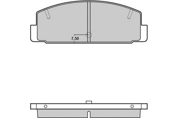 Brake Pad Set, disc brake (12-0448)