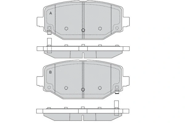 Brake Pad Set, disc brake (12-1544)