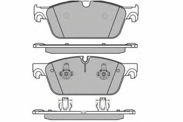 Brake Pad Set, disc brake (12-1618)