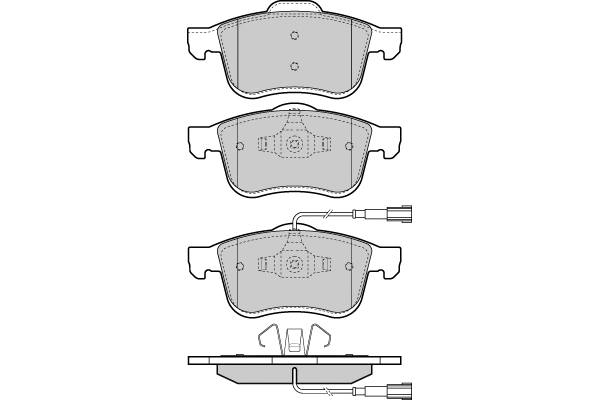 Brake Pad Set, disc brake (12-1413)