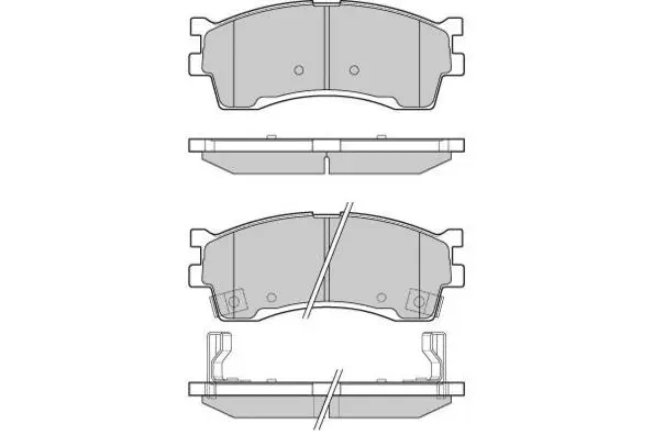Brake Pad Set, disc brake (12-1055)