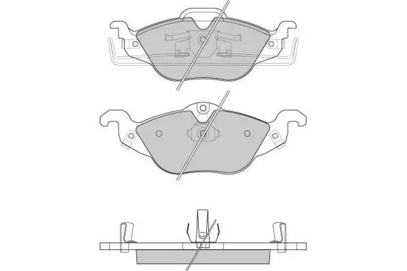 Brake Pad Set, disc brake (12-0810)