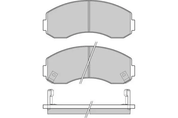 Brake Pad Set, disc brake (12-1044)