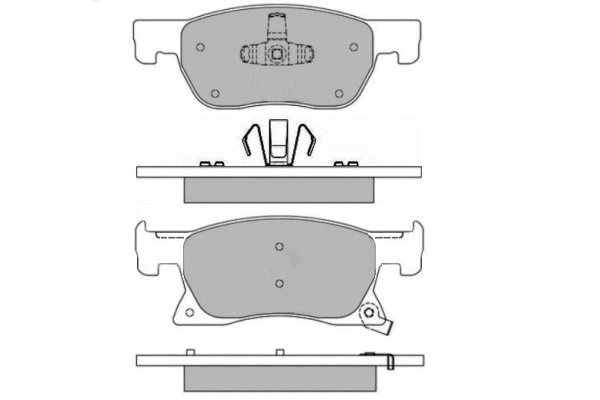 Brake Pad Set, disc brake (12-1685)