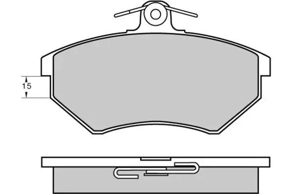 Brake Pad Set, disc brake (12-0642)