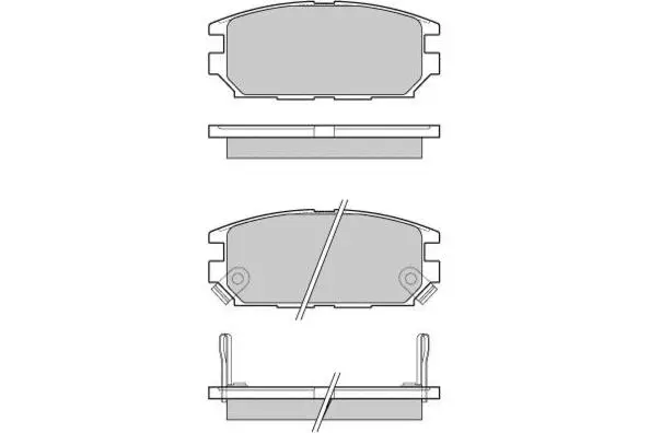 Brake Pad Set, disc brake (12-1046)