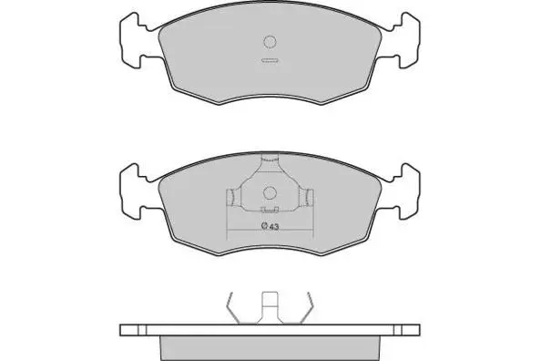 Brake Pad Set, disc brake (12-0950)