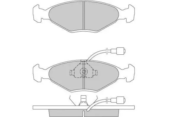 Brake Pad Set, disc brake (12-0177)