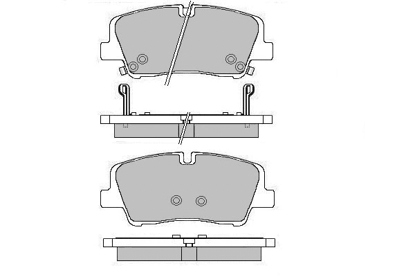 Brake Pad Set, disc brake (12-1716)
