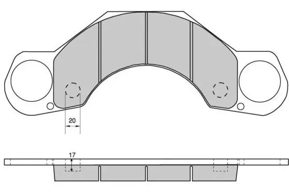 Brake Pad Set, disc brake (12-5263)