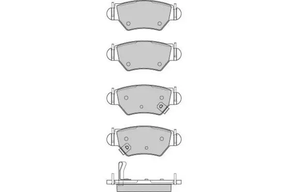 Brake Pad Set, disc brake (12-0812)