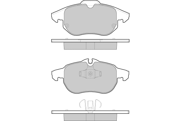 Brake Pad Set, disc brake (12-1402)
