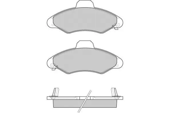 Brake Pad Set, disc brake (12-0827)