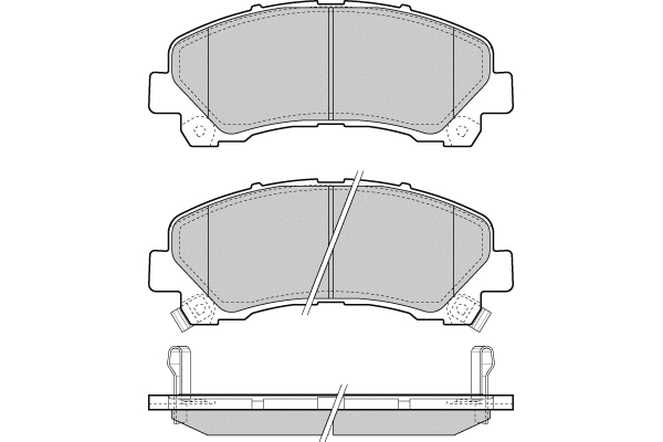 Brake Pad Set, disc brake (12-1442)