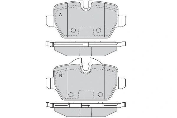 Brake Pad Set, disc brake (12-1585)