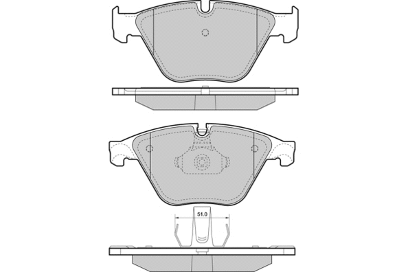 Brake Pad Set, disc brake (12-1452)