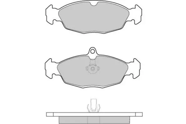 Brake Pad Set, disc brake (12-1156)