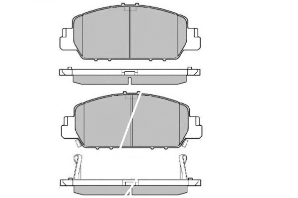 Brake Pad Set, disc brake (12-1627)