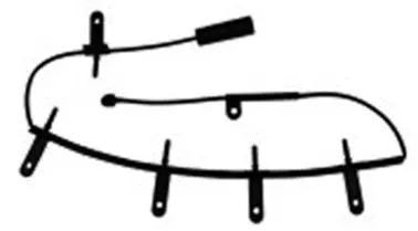 Warning Contact, brake pad wear (17-6901)