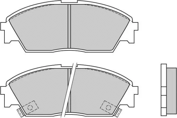 Brake Pad Set, disc brake (12-0479)