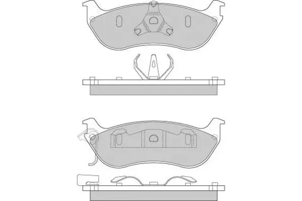 Brake Pad Set, disc brake (12-0883)