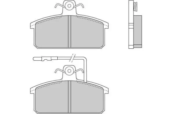 Brake Pad Set, disc brake (12-0265-2)