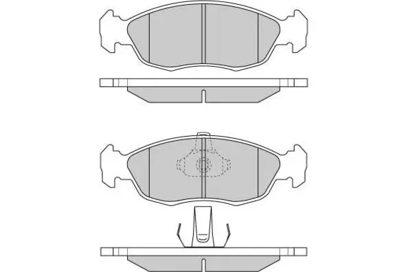 Brake Pad Set, disc brake (12-0729)