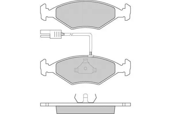 Brake Pad Set, disc brake (12-0823)