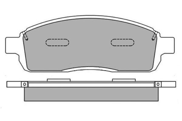 Brake Pad Set, disc brake (12-1666)