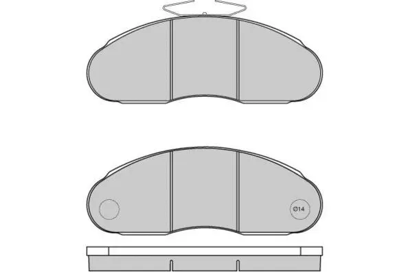 Brake Pad Set, disc brake (12-5261)