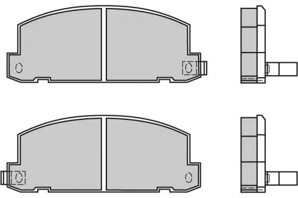 Brake Pad Set, disc brake (12-0400)