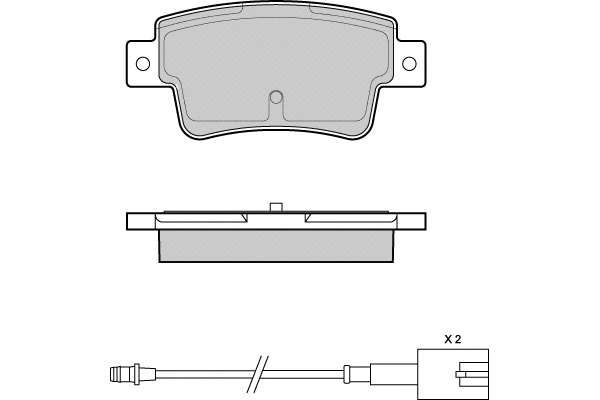 Brake Pad Set, disc brake (12-1427)
