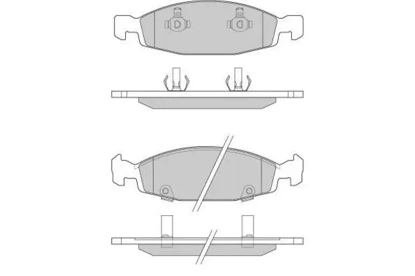 Brake Pad Set, disc brake (12-0865)