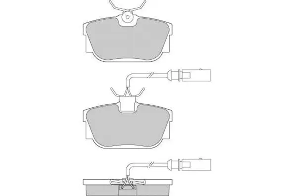 Brake Pad Set, disc brake (12-0957)