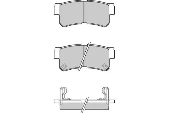 Brake Pad Set, disc brake (12-1043)