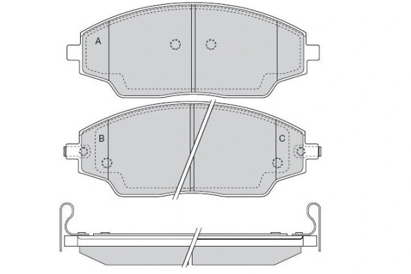 Brake Pad Set, disc brake (12-1575)