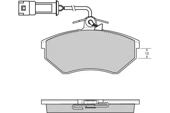 Brake Pad Set, disc brake (12-0637)